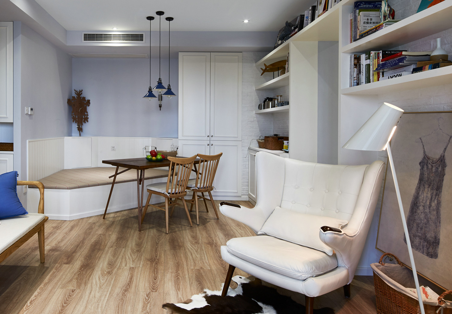 榆林 榆溪名邸110平欧式装修风格设计效果图