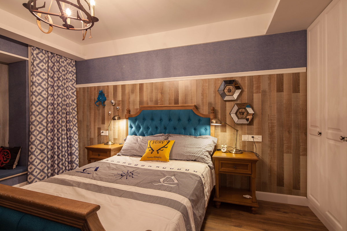 新乡星湖花园113平米混搭装修风格设计效果图