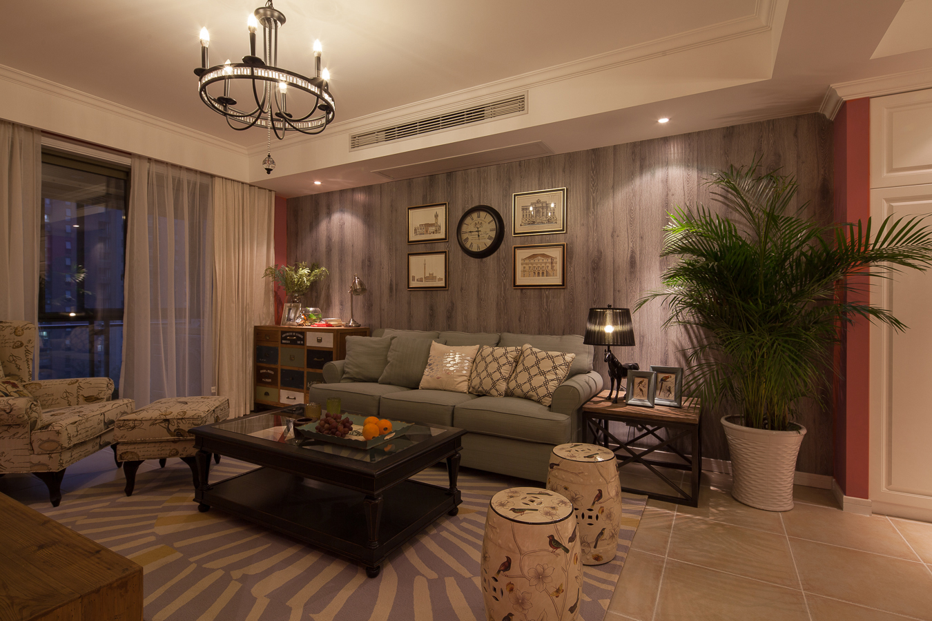 烟台祥隆理想城123平简约装修风格效果图