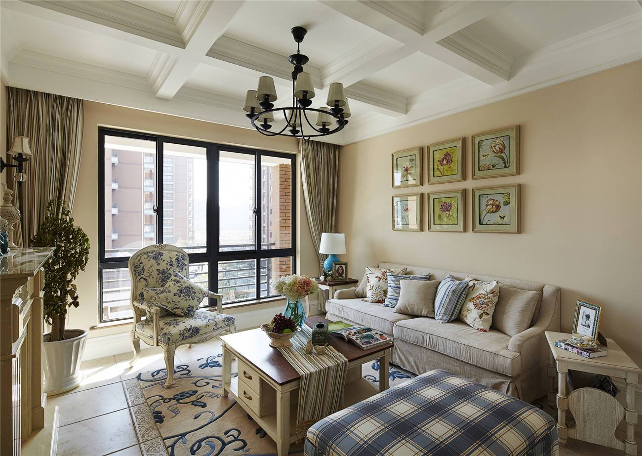 日照东方金桂园118平简约设计装修效果图