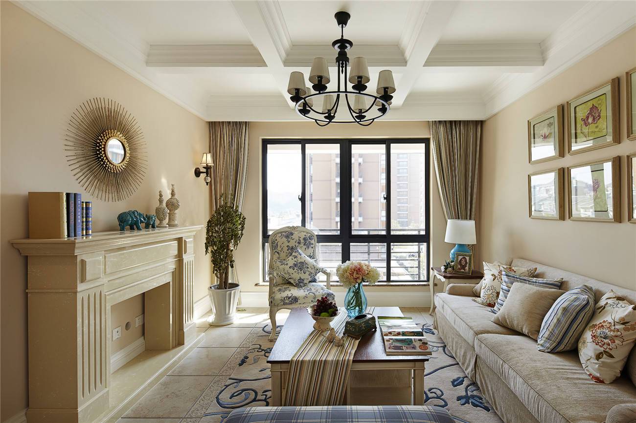 日照东方金桂园118平简约设计装修效果图