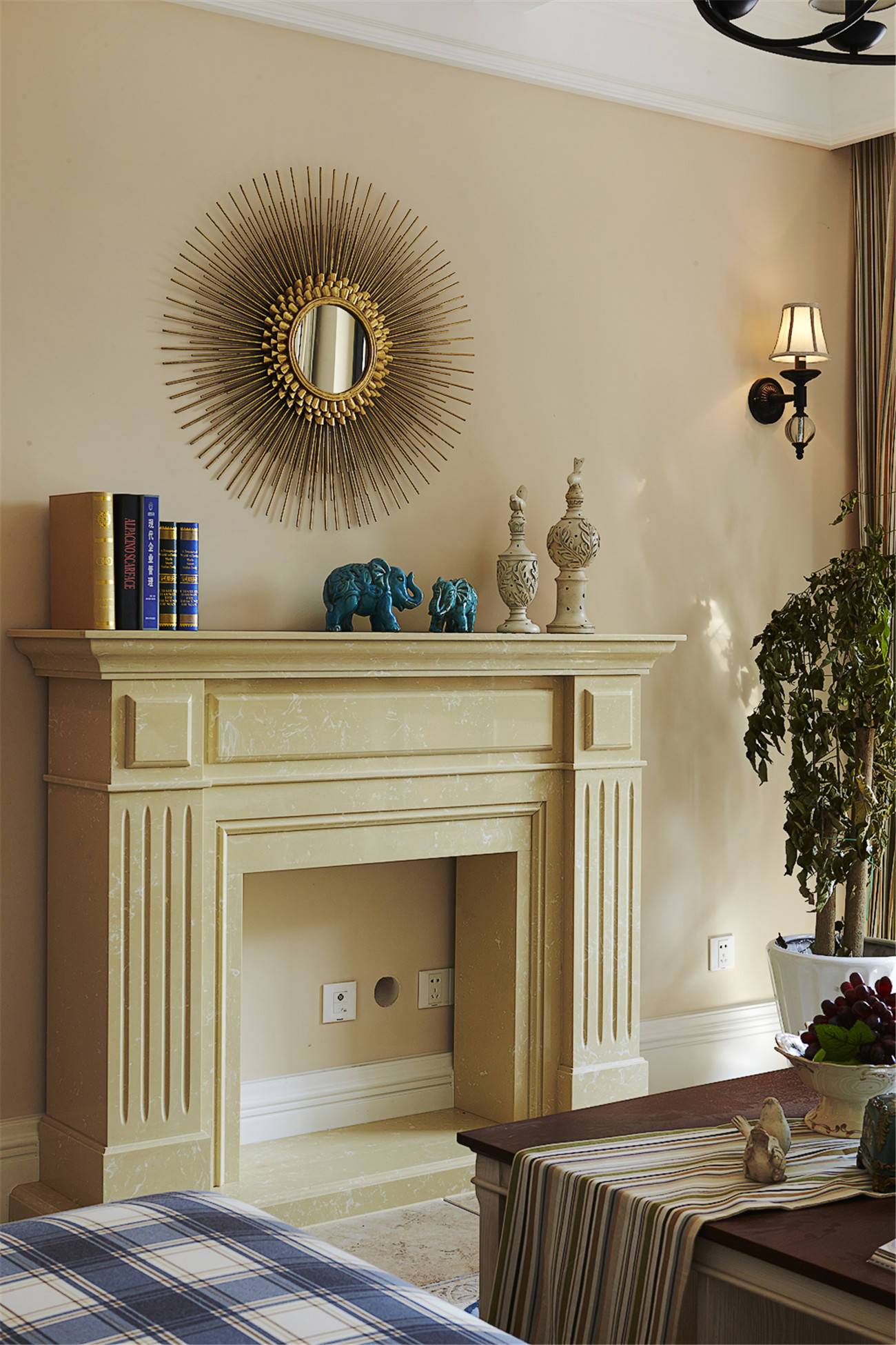 日照东方金桂园118平简约设计装修效果图