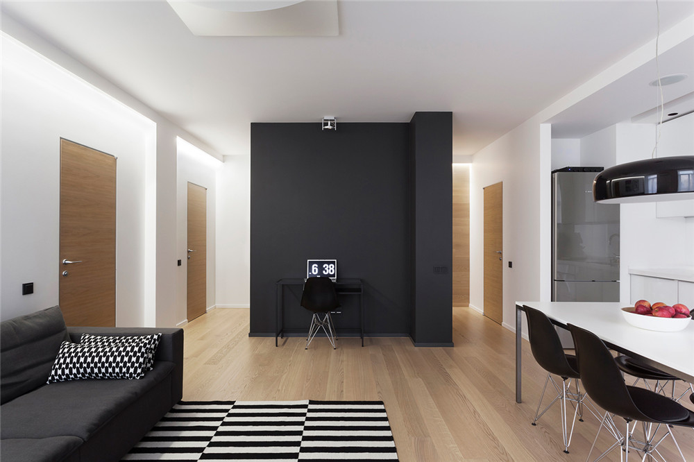 呼和浩特兴泰御都(公寓)45平北欧风装修效果图