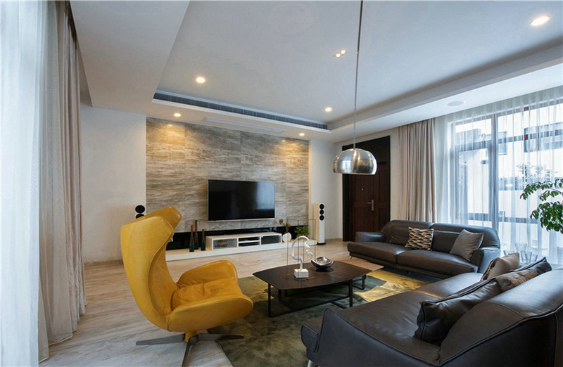 临沂安宇花苑133平米现代简约风格设计装修效果图