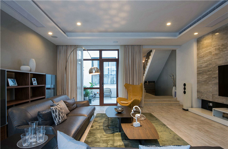 临沂安宇花苑133平米现代简约风格设计装修效果图