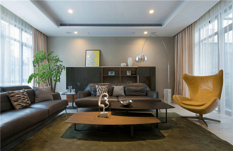 临沂安宇花苑133平米现代简约风格设计装修效果图