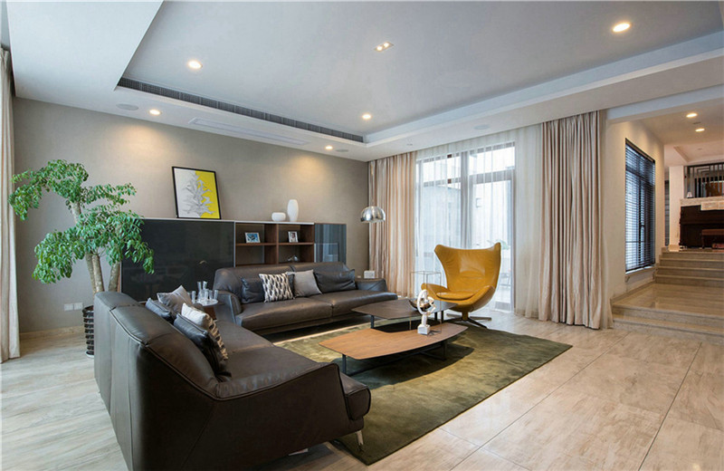 临沂安宇花苑133平米现代简约风格设计装修效果图