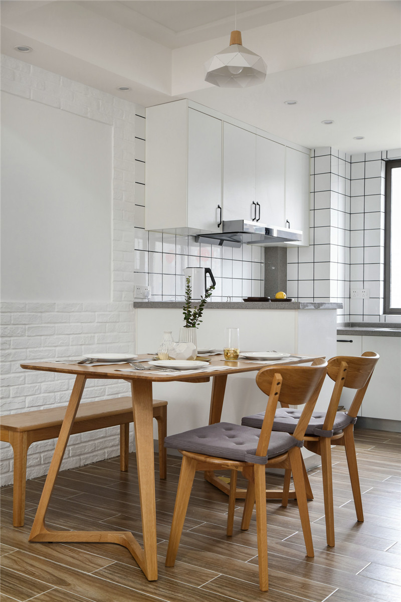 北海蓝色海岸国际家园54平米北欧风格设计装修效果图