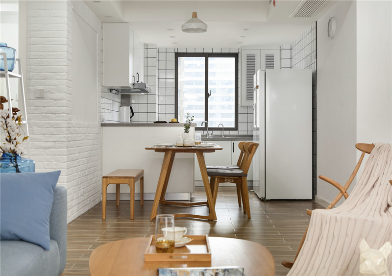 北海蓝色海岸国际家园54平米北欧风格设计装修效果图