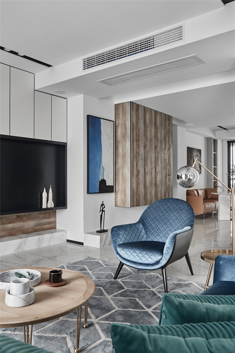 86平米轻奢风格设计装修效果图