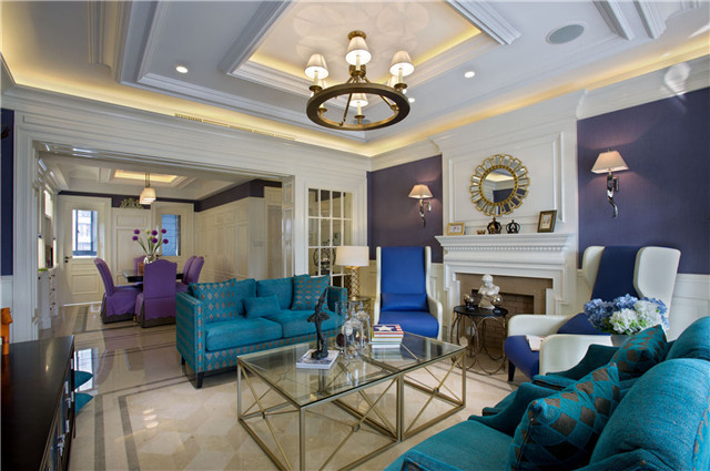 122平米简美风格装修效果图