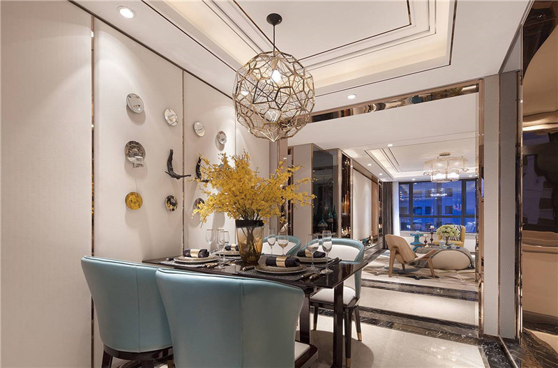 乌鲁木齐广汇香缇雅境 160平米简美设计装修效果图