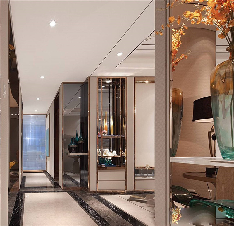 乌鲁木齐广汇香缇雅境 160平米简美设计装修效果图