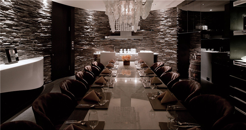 上海现代风格西餐厅设计装修效果图