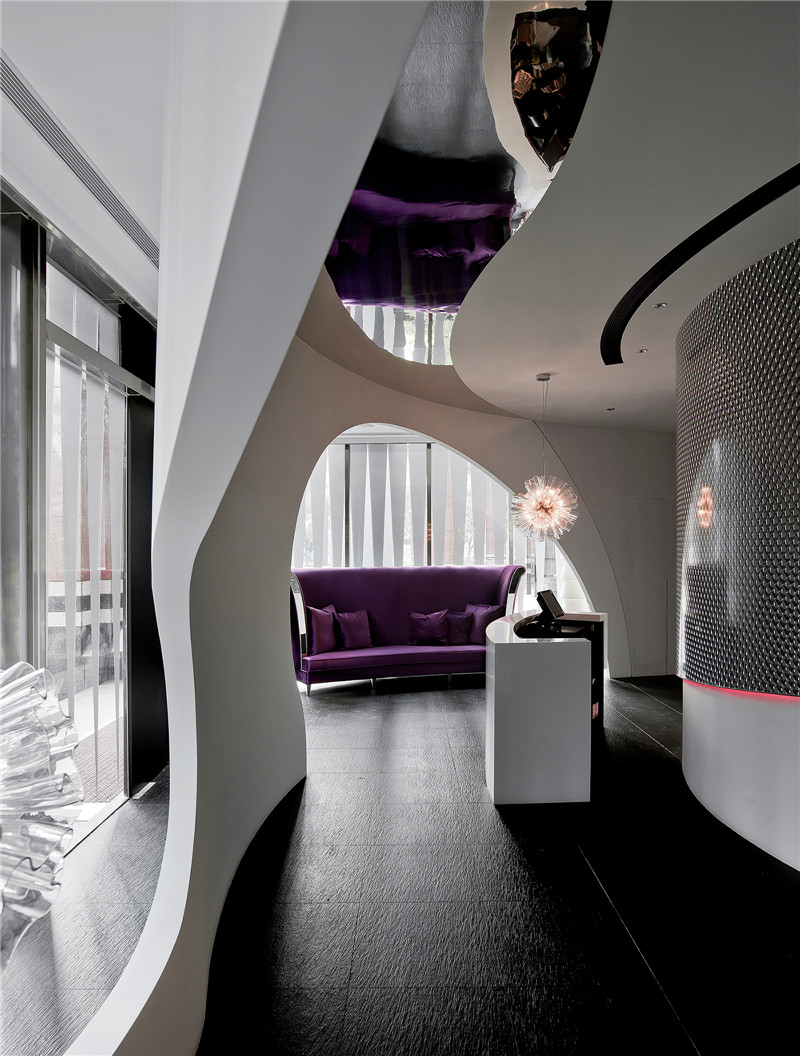 上海现代风格西餐厅设计装修效果图