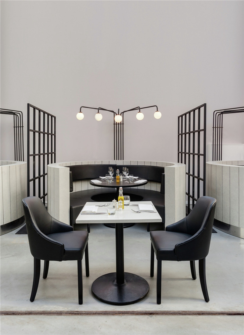 上海现代风格西餐厅设计装修效果图