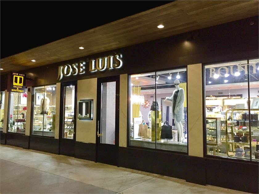 惠州现代风格美容美发店设计装修效果图