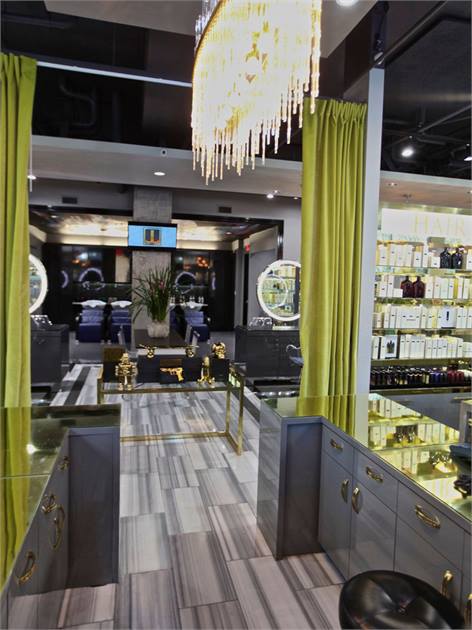 惠州现代风格美容美发店设计装修效果图