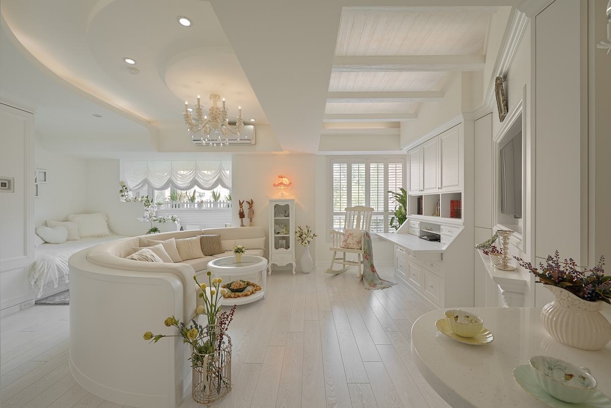 长春吉森漫桦林156平北欧装修效果设计图