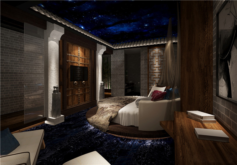 镇江现代风格设计酒店空间装修效果图