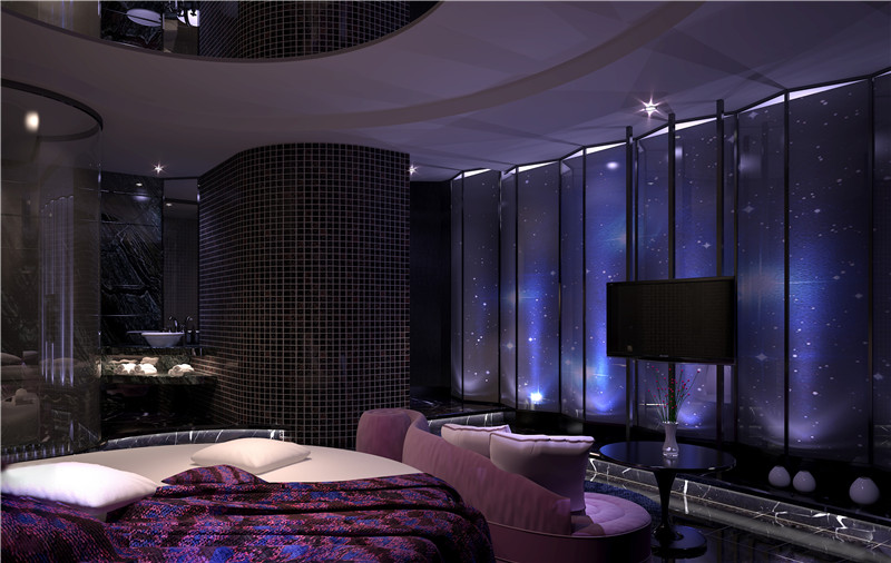 镇江现代风格设计酒店空间装修效果图