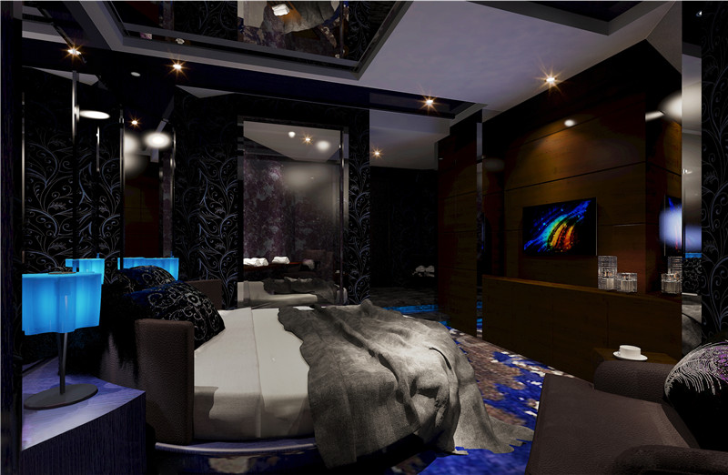 镇江现代风格设计酒店空间装修效果图