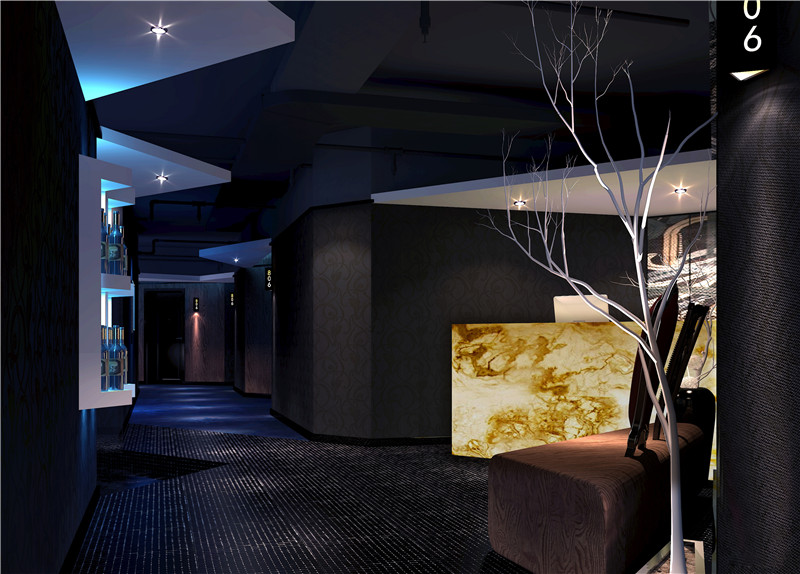 镇江现代风格设计酒店空间装修效果图