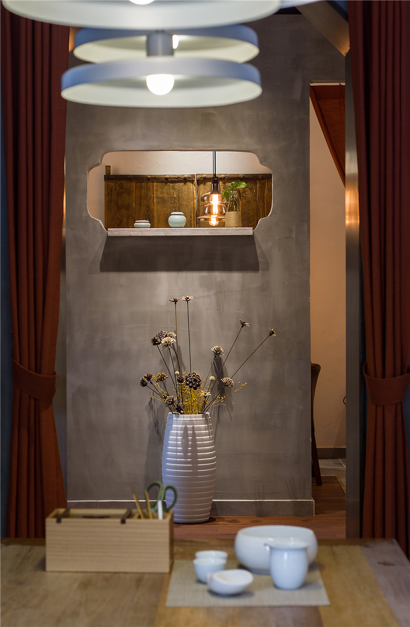 大理新中式风格设计茶楼会所装修效果图