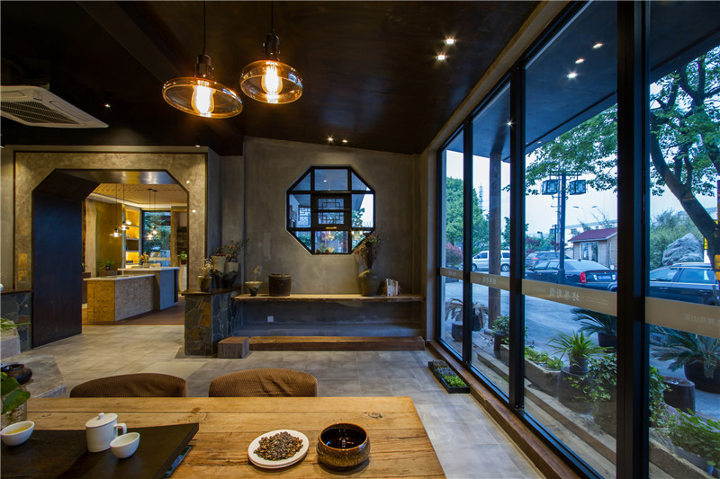 大理新中式风格设计茶楼会所装修效果图