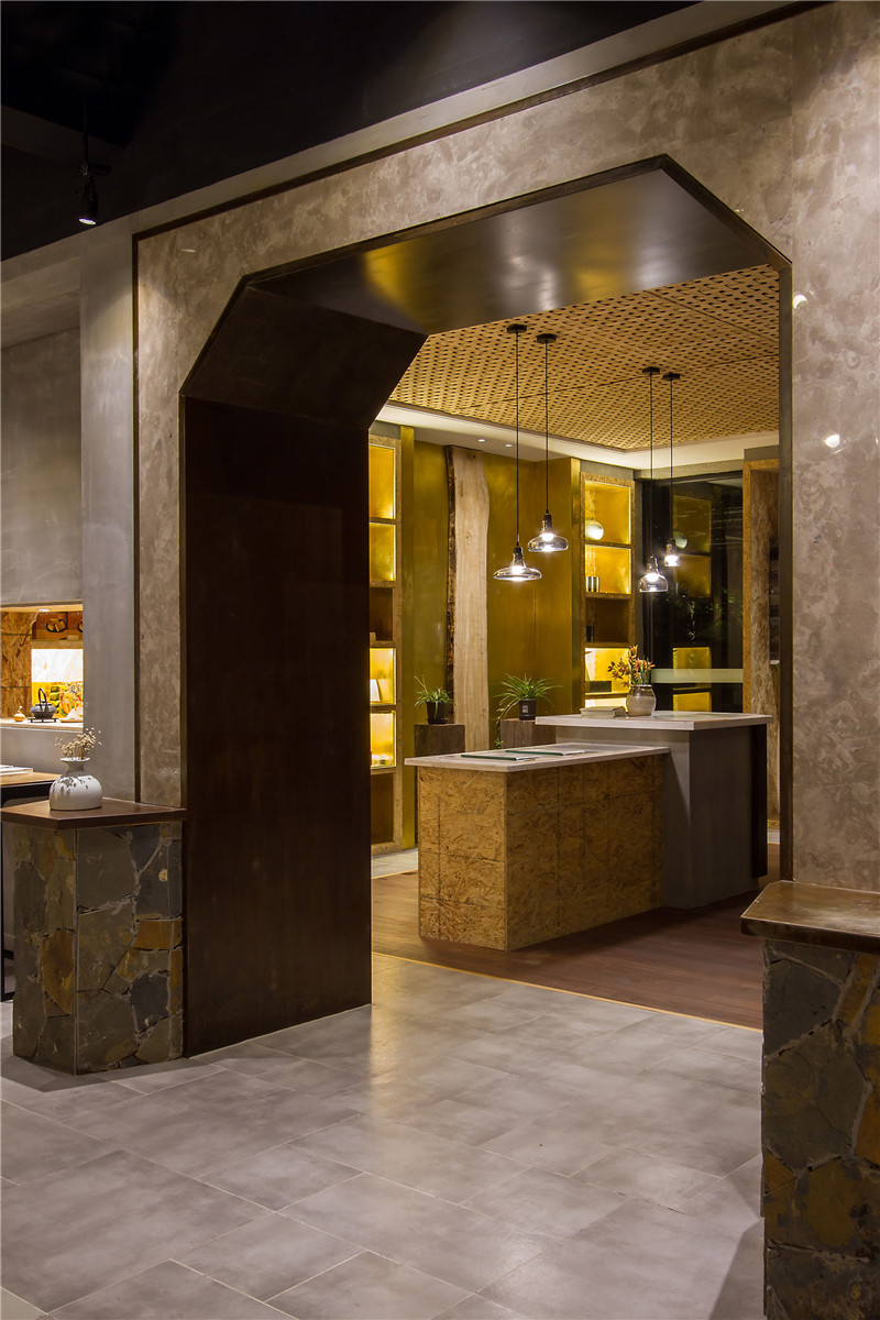 大理新中式风格设计茶楼会所装修效果图