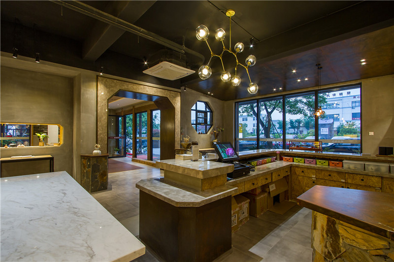 大理新中式风格设计茶楼会所装修效果图