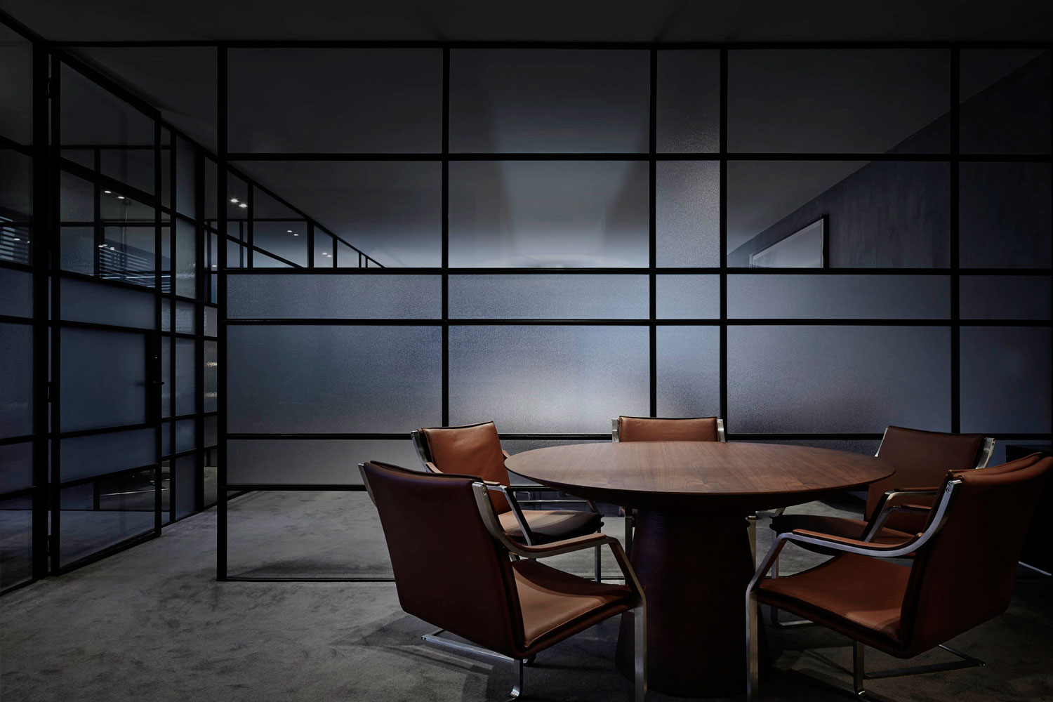 榆林现代风格设计办公空间装修效果图