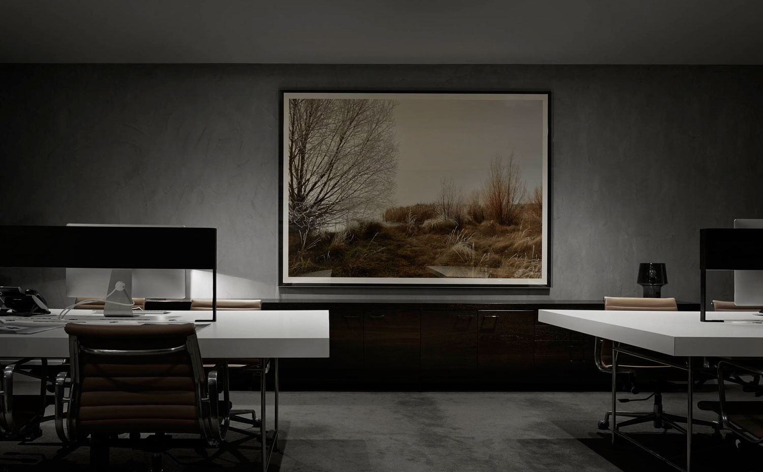 榆林现代风格设计办公空间装修效果图