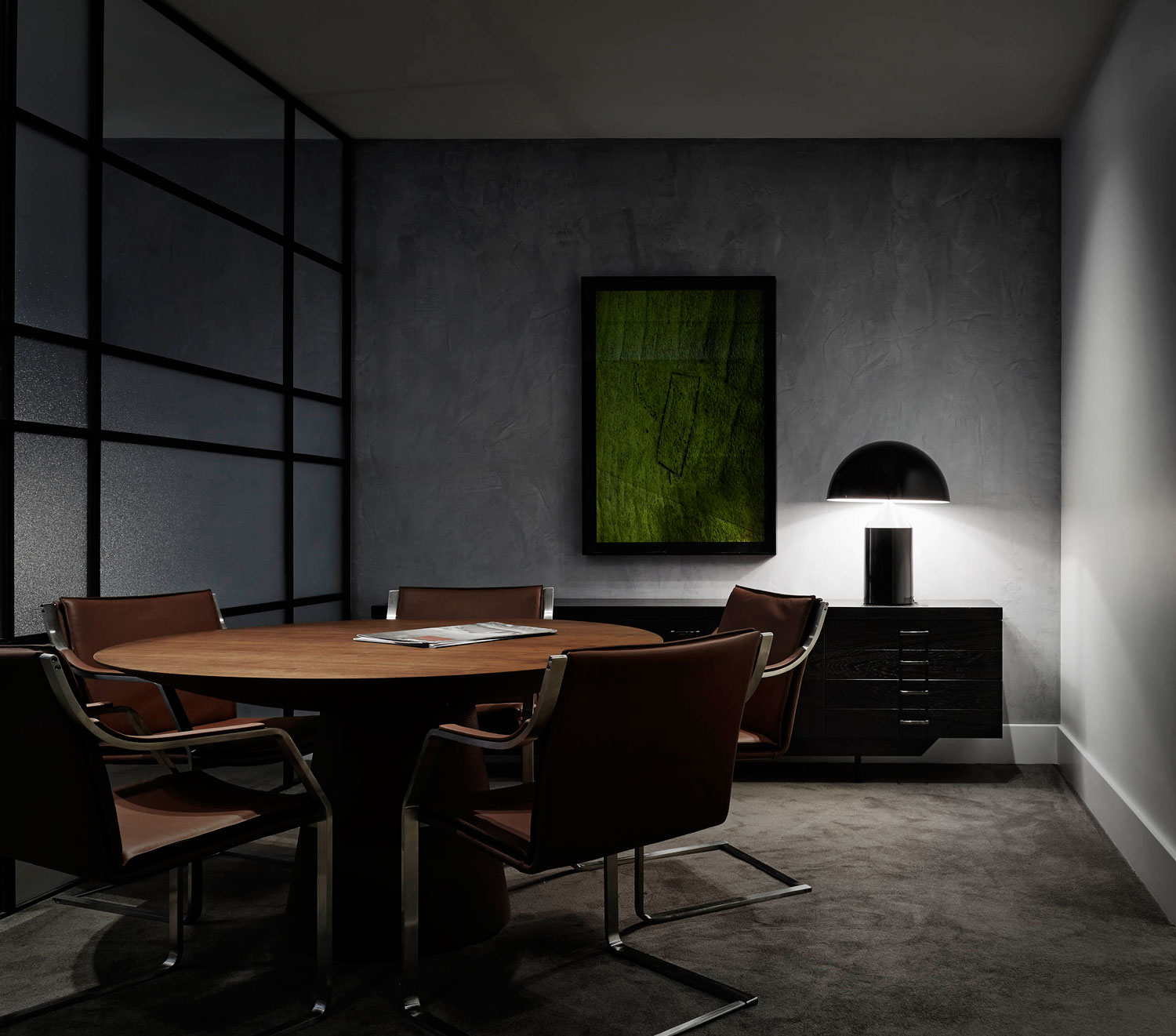 榆林现代风格设计办公空间装修效果图