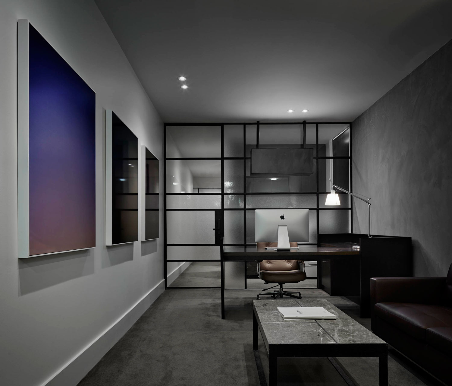 榆林现代风格设计办公空间装修效果图