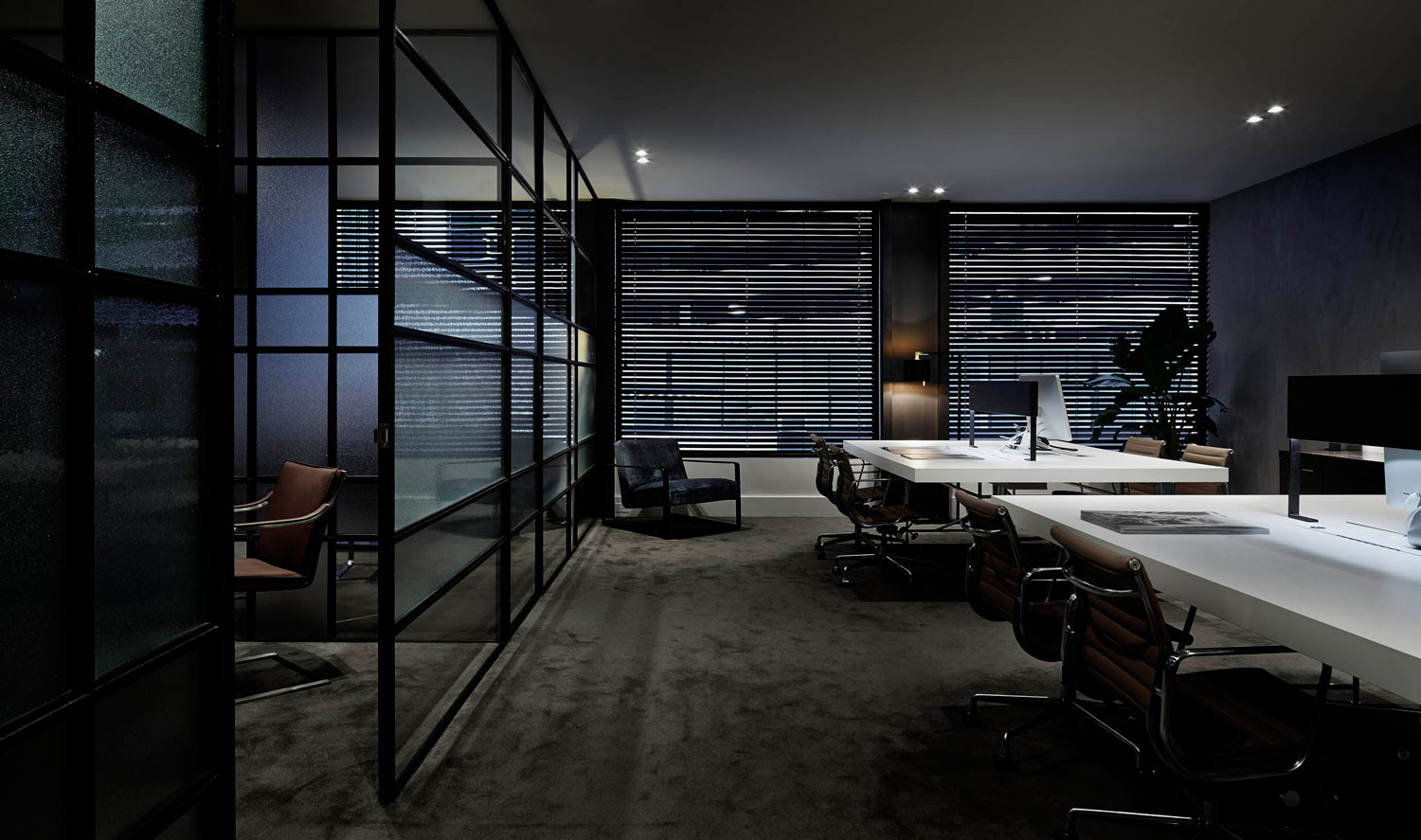 榆林现代风格设计办公空间装修效果图