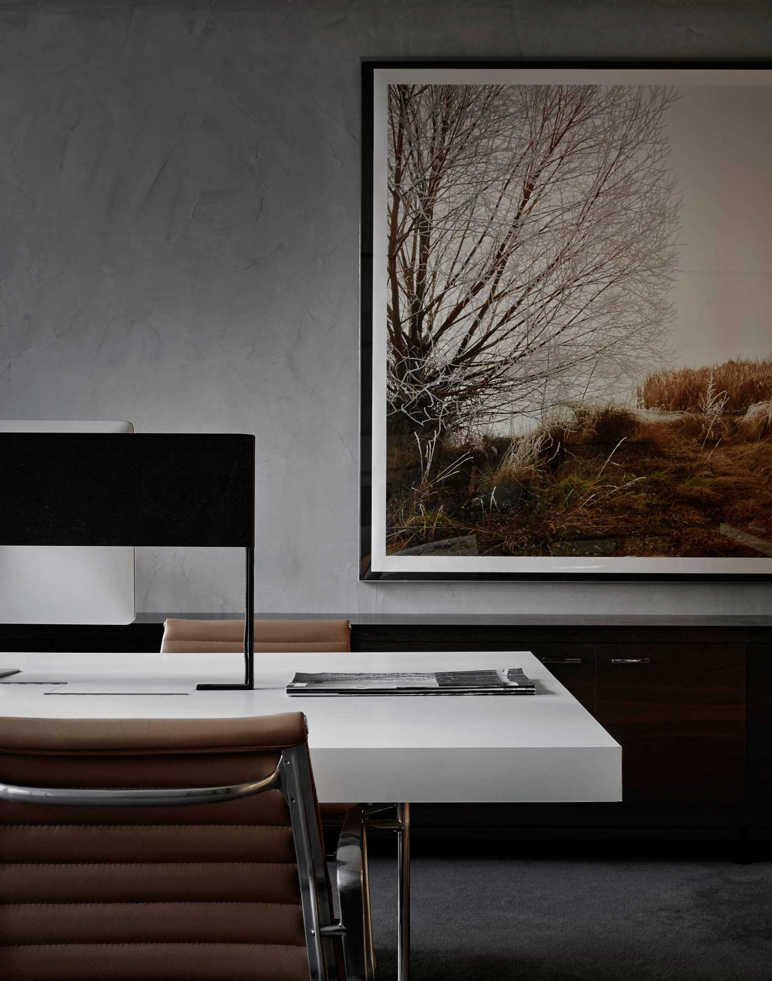 榆林现代风格设计办公空间装修效果图