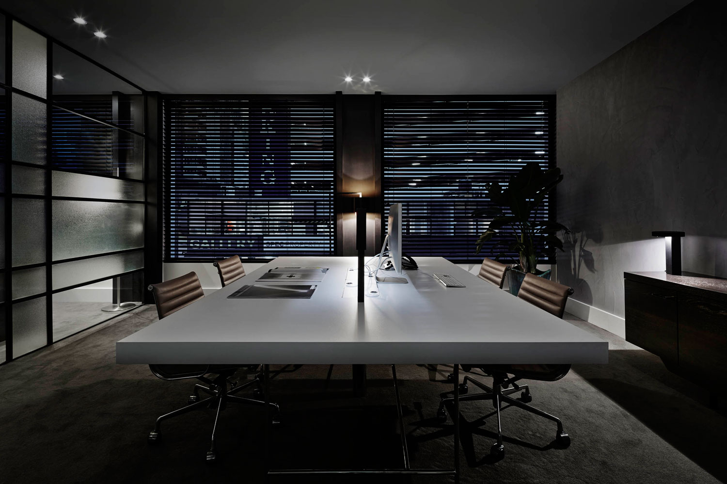 榆林现代风格设计办公空间装修效果图