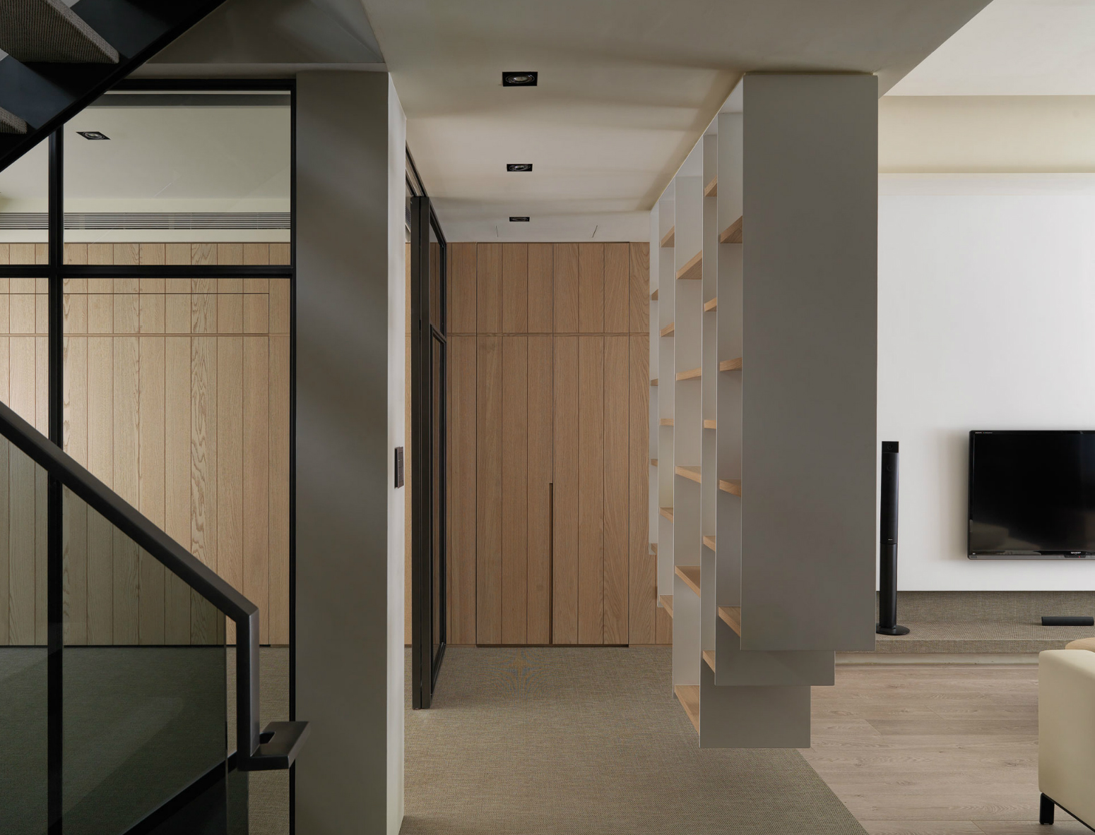 杭州东方润园110平港式装修设计效果图