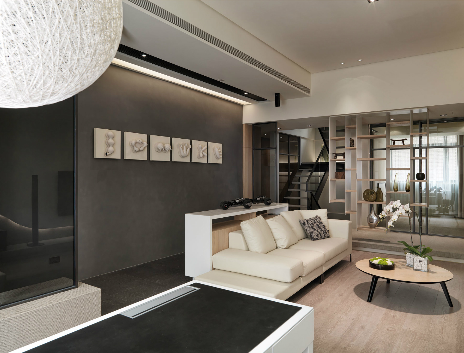 杭州东方润园110平港式装修设计效果图