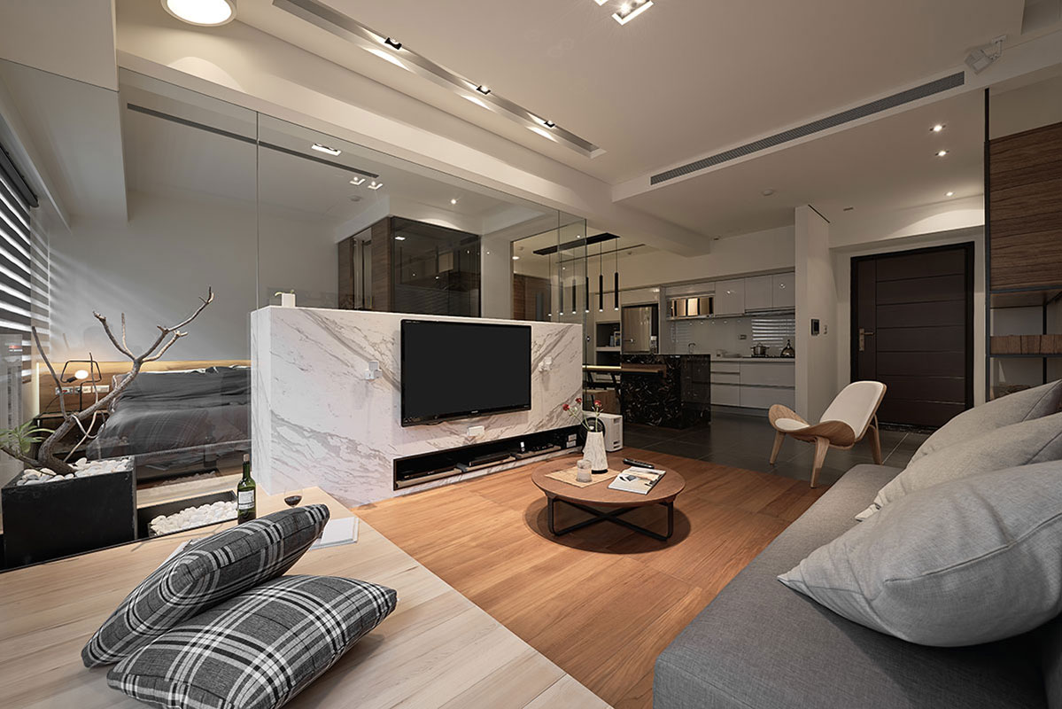 北京五福家园156平大平米现代装修效果图