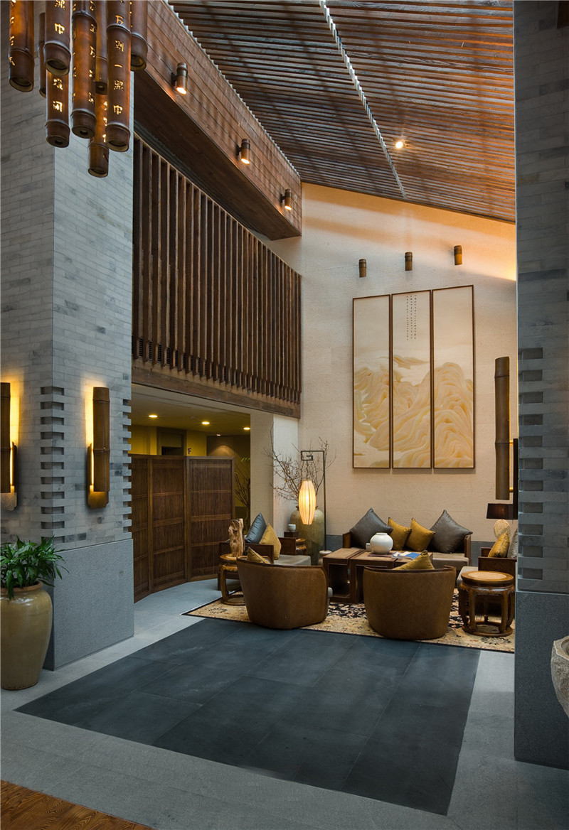 廊坊现代风格假日酒店设计装修效果图