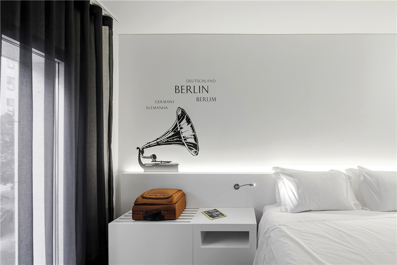 兰州现代风格快捷酒店设计装修效果图