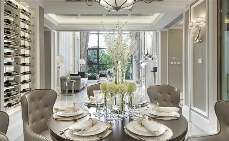 昆明江东花园234平米美式设计风格装修效果图