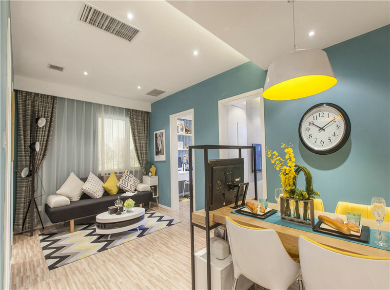 太原阳光揽胜79平米北欧风格设计装修效果图