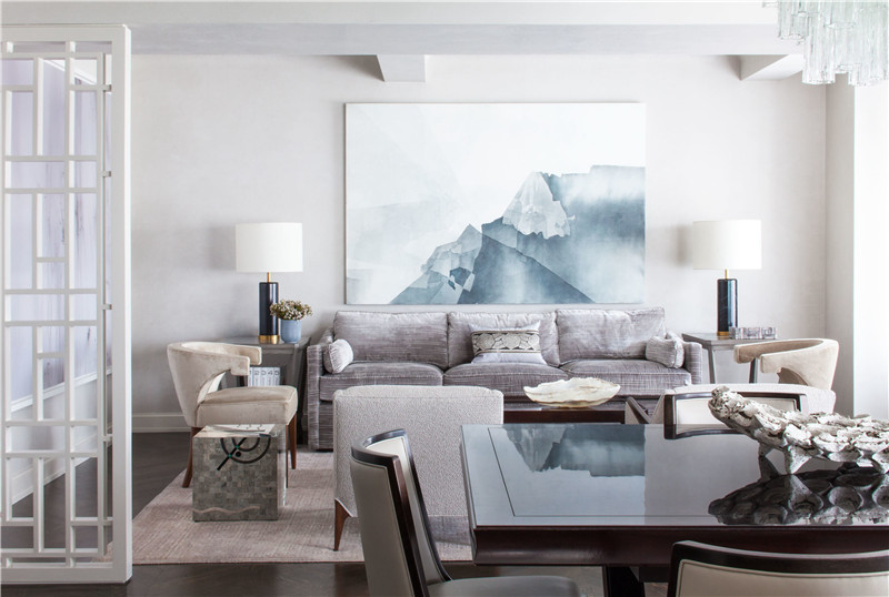 福州群升江山城134平米北欧风格设计装修效果图