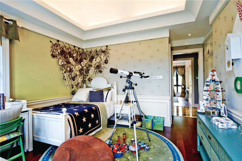 北京朗琴园139平米法式风格设计餐厅装修效果图