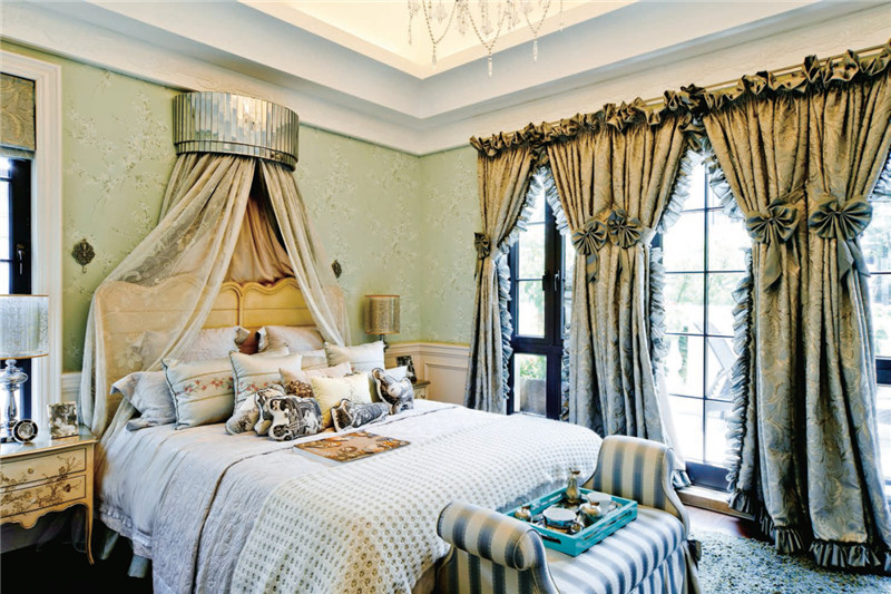 北京朗琴园139平米法式风格设计餐厅装修效果图