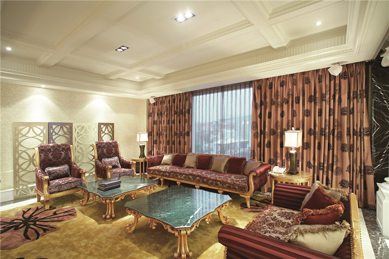 福州香樟林城市花园134平米法式风格设计餐厅装修效果图