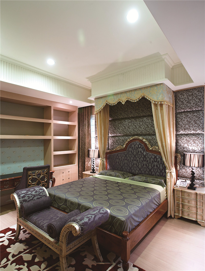 福州香樟林城市花园134平米法式风格设计餐厅装修效果图